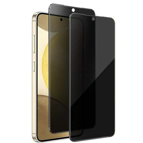 ZYQEEE 2 Pack Privacy Screen Protector for Samsung Galaxy S24 6.2", Anti-Spy Tempered Glass, Bubble-Free, Easy Install