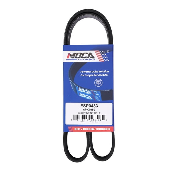 MOCA AUTOPARTS 6PK1080 Serpentine Belt Fit for 2015-2019 Subaru Legacy 3.6L & 2010-2012 Ford Escape Fusion 2.5L & 2006-2010 BMW M5 M6 5.0L
