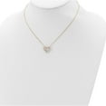 thumbnail image 5 of Sterling Silver Rose-Tone Cz Heart With 2In Ext. Necklace (18.5 X 14.9) Made In China qg5402-16.5, 5 of 6