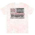 thumbnail image 3 of Inktastic Aplastic Anemia Awareness Red and White Ribbons and Flag T-Shirt, 3 of 5