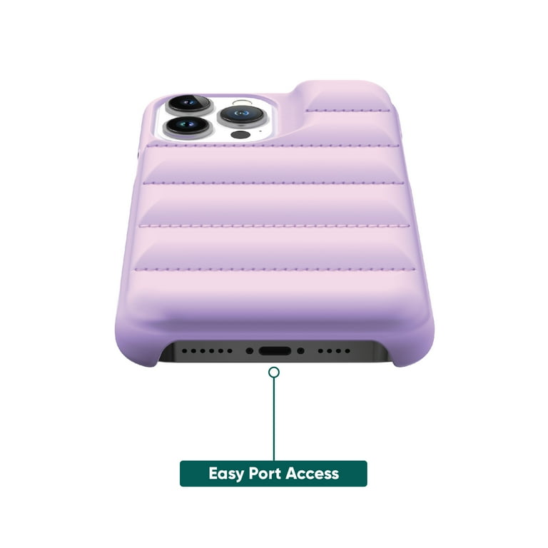 onn. Puffer Soft Quilted Phone Case for iPhone 13 Pro Max