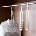 thumbnail image 5 of Space Saving Multi\-port Support Circle Clothes Hanger Clothes Drying Multifunction Plastic Scarf Clothes Hangers Storage Racks Gray, 5 of 9