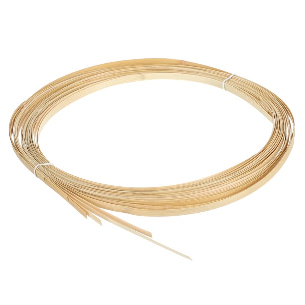 7 Rollos de Tiras de Bambú para Tejer, 0.31" x 10ft Suministros para Tejer Cestas, 0.5mm de Grosor