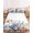 White, variant on King Size Fitted Sheet Set - Blue Coastal Fall 3 Piece Bedding Sets 16" Deep Pocket Fitted Sheet with 2 Pillowcases, Thanksgiving Pumpkins Starfish Botanical Brushed Microfiber Hotel Bed Sheets