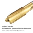 thumbnail image 3 of Unique Bargains M10 x 1 Left Hand Titanium Coated High Speed Steel Machine Straight Flute Tap, 3 of 6