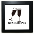 thumbnail image 1 of Outline Of Grass Hopper Black Square Frame Picture Wall Tabletop, 1 of 3