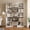 White, variant on Winkalon 70" Expandable Bookshelf, 5 Tier Wood Corner Bookcase for Small Space, Bedroom, Living Room, Home Office, White
