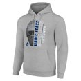 thumbnail image 2 of Men's Starter Heather Gray Toronto Maple Leafs Half Helmet Fleece Pullover Hoodie, 2 of 3