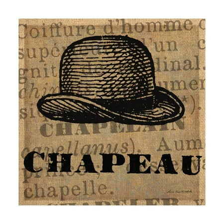 Chapeau 1 Light - Chapeau Print Wall Art By Lisa Ven Vertloh