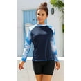 thumbnail image 4 of Attraco Women's Long Sleeve Rash Guard Print Vest UV Rashguard Tops, 4 of 7