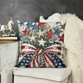 thumbnail image 2 of YINGXI Let dom Throw Pillow Covers, USA Flag Decorations 22x22in, 2 of 5