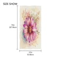 thumbnail image 4 of Ryvnso Watercolor Wildflower Print Oversized Beach Towel Microfiber Bath Blankets Swimming Fitness 37" x 74", 4 of 5
