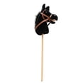 thumbnail image 1 of Caballito de palo de juguete con efectos de sonido realistas y poste de madera. negro sin rodillo, 1 of 8