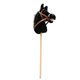thumbnail image 1 of Caballito de palo, caballito de juguete en un palo con efectos de sonido realistas negro sin rodillo, 1 of 8
