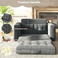 thumbnail image 5 of Erinnyees 2-in-1 Sleeper Sofa, No Assembly Corduroy Loveseat, Converts to Bed with Deep Seat & 2 Included Pillows, 5 of 10