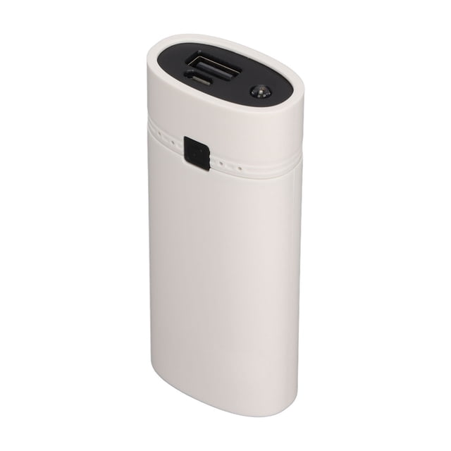 Cargador de batería USB universal DIY para 2 baterías 18650, carcasa para teléfono inteligente, color blanco