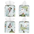 thumbnail image 2 of Saiise Mallard Ducks Wild Birds Pattern Square Leather Tissue Box Cover for Home Office Car Table, PVC Waterproof Durable Stylish Design, 2 of 7