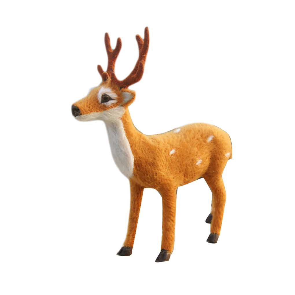 Hot Christmas Artificial Reindeer Elk Doll Xmas Shop Party Festive Ornament Gift