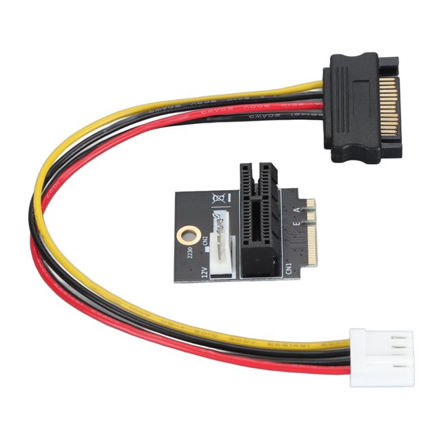 M.2 NGFF Key A A+E E To PCIE 1X Adapter, NGFF A E To PCIE 1X Adapter 4pin 5V 12V Power Supply PCB for XP 7 8 10 for Desktop PC