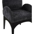 thumbnail image 6 of Pemberly Row Modern / Contemporary Black Fabric Dining Arm Chair, 6 of 9