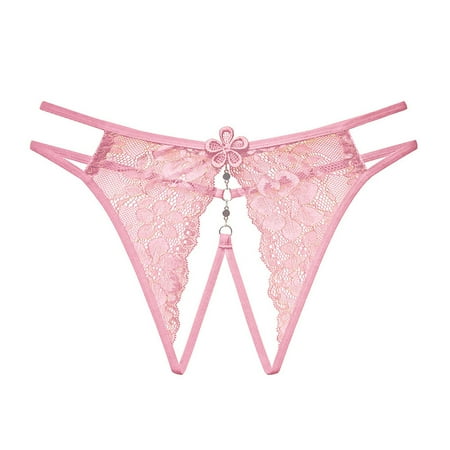 

Cotton Underwear For Women Cotton Panties for Women Bikini Underwear Hipster Underpants Lace Briefs(One Size Pink)