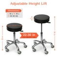 thumbnail image 2 of Tasalon Urban Soft Swivel Stool, Black (1 Piece), 2 of 7