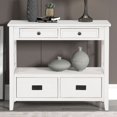 thumbnail image 2 of IVV 36" Narrow Console Table with 4 Drawers, Farmhouse Entryway Table with Storage Shelf, Sofa Table for Living Room, Hallway, Antique White, 2 of 9