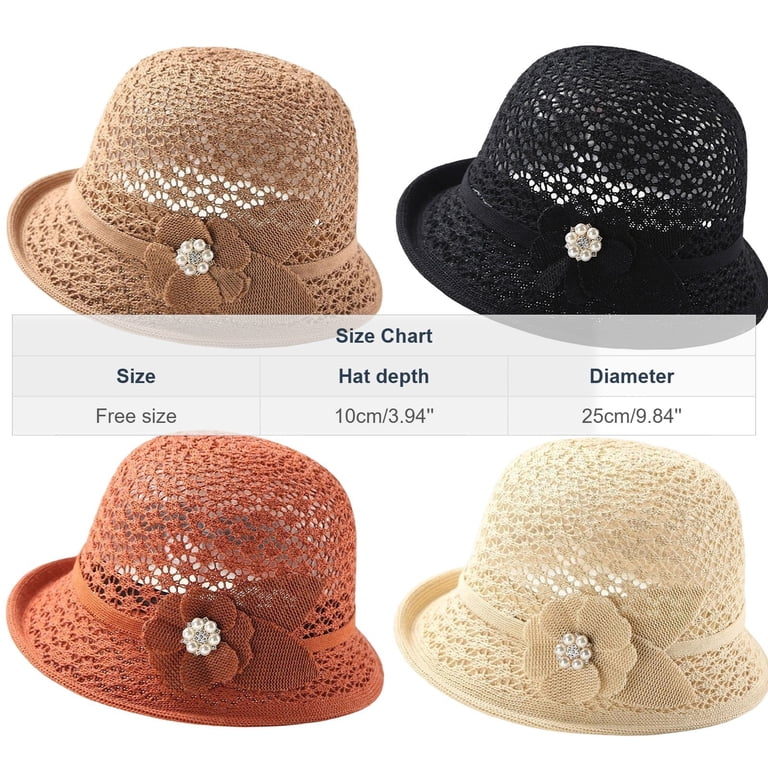 Crochet Bucket Hat Gray Sequin Trim Knit Cloche Summer Boho Chic One Size Easy Crochet Bucket Hat in Single Crochet Stitch for  main image 4