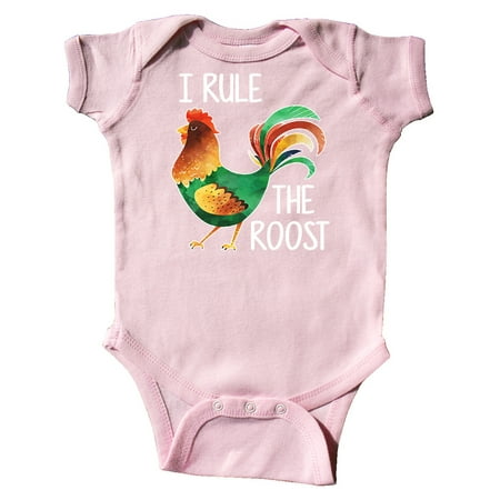 

Inktastic Farmer I Rule The Roost Rooster Gift Baby Boy or Baby Girl Bodysuit