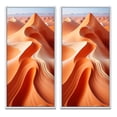 thumbnail image 2 of Designart "Aerial Dance Over the Desert II" Desert Framed Wall Art Set Of 2 - Beige Landscapes Framed Wall Art Set Of 2, 2 of 7