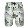 thumbnail image 3 of Salouo Mallard Ducks Wild Birds Pattern Swim Trunks for Men,Men's Hawaiian Bathing Suit Swimsuits Quick Dry Swimming Board Shorts Beach Shorts with Pockets-Large, 3 of 6