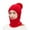 Red, variant on Luxalzxs 3 in 1 Warm Thick Knitted Beanie Hat Scarf and Mask Set Slouchy Snow Ski Knit Cap Infinity Scarves for Women