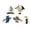 Style B, variant on Almencla 5Pcs s Figurines Collection Lifelike Educational Toy Crafted Playset Cake Toppers for Party Supplies Desktop Ornament A
