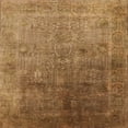 thumbnail image 1 of Ahgly Company Indoor Square Mid-Century Modern Mahogany Brown Area Rugs, 6' Square, 1 of 1