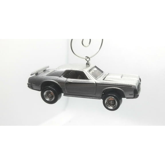 Christmas Ornament for 1969 Mercury Cougar Eliminator Silver