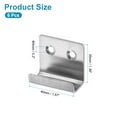 thumbnail image 2 of Soporte de montaje Uxcell 6Pcs, colgador de pared para azulejos de 40x35mm, gancho de montaje en pared, plateado, 2 of 6