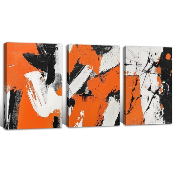 3 Piece Abstract Wall Art for Living Room Green Picture Grey Green Paintings Modern Framed Bedroom Home Decor(Abstract-3,12x16inchx3 Pieces (30x40cmx3 Pieces))