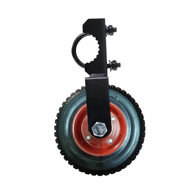 Tachiuwa Roue de Chariot de Clôture 8 Pouces de Hauteur Roue Auxiliaire en Caoutchouc Robuste Rouge