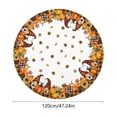 thumbnail image 3 of Fall Tablecloth, Round Pumpkins Maple Leaves Decorative Thanksgiving Table Cover for Kitchen Dining Picnic Tabletop Indoor Outdoor Party Decor L, 3 of 6