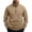 Khaki, variant on Frnrwgo Men's Half Zip Pullover Sweatshirt Heavyweight Regular Fit Dual Button Pockets Stand Collar Fall Winter Casual Top