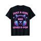 thumbnail image 1 of Gifts For Boyfriend Just a Girl Who Loves K-Pop Finger Heart Korean Music Merch T-Shirt Breathable Fabric, 1 of 6