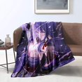 thumbnail image 1 of Blanket Plush 3D Bedding Genshin Impact Raiden Shogun Sofa Bed Couch Single, 1 of 6