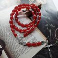 thumbnail image 4 of Vintage Prayer Beads Rosary Necklace Catholic Christian Jesus Crucifix Cross Necklaces Religious Jewelry Men Women Charm Gifts, 4 of 4