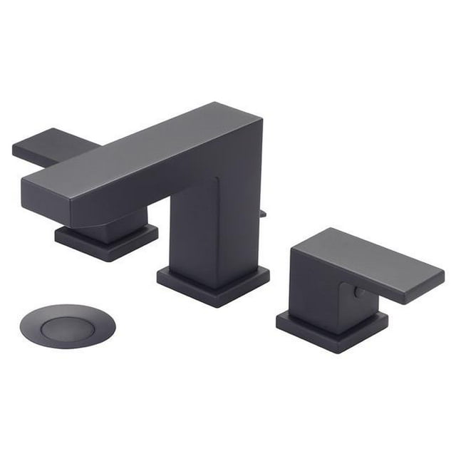 Mod 3MO200-MB Robinet de Lavabo à Deux Poignées - Noir Mat