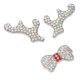 thumbnail image 3 of 1 Set Bling Car Sticker: Sparkly Rhinestone Car Interior Decoration Sticker - Bling Antlers Bowknot Decal - Shiny Automotive Accessories For Dashboard, 3 of 3