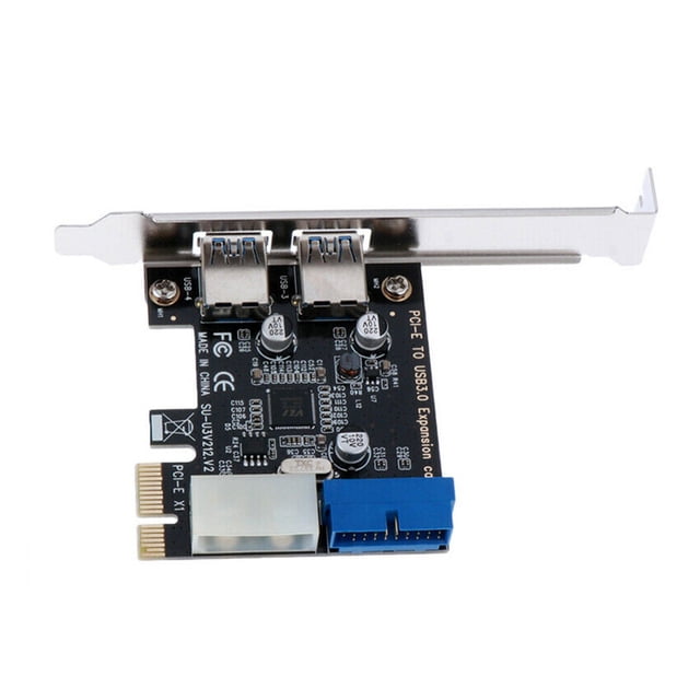 Tarjeta de Expansion PCI-E a USB 3.0 Cateissary 2 puertos 5Gbps para Windows XP 32/64