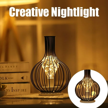 

Unique Wrought Iron Njightlight Glass Bottle Gift Decorative Lights LED light