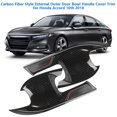 thumbnail image 1 of Modification de Décoration Intérieure et Extérieure de Voiture 4pcs de Style de Fibre de Carbone Extérieure Porte Couvercle de Poignée de Bol pour le 10e 2018, 1 of 8
