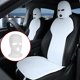 thumbnail image 3 of Funda creativa para el rostro del coche, divertida parodia para el asiento del coche, funda para la cabeza K8J6, 3 of 7