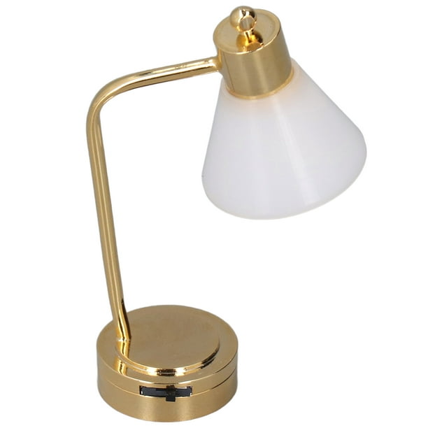 Lampe De Table De Maison De Poupée, Miniature De Lampe De Table De Maison  De Poupée Simple En Métal Pour Le Bricolage 